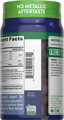 Nature's Truth Zinc 50 mg Gummies - 60 Count - Image 5