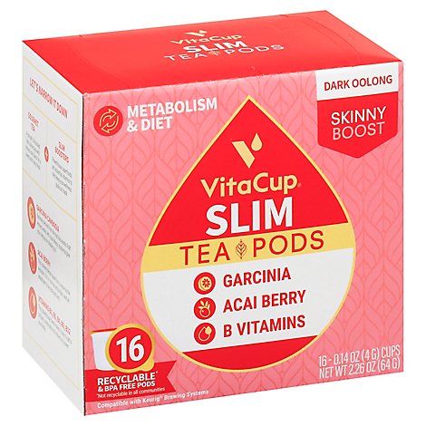 Vitacup Tea Pods Slim - 16 CT