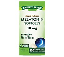 Nature's Truth Rapid Release Melatonin 10 mg Softgels - 120 Count