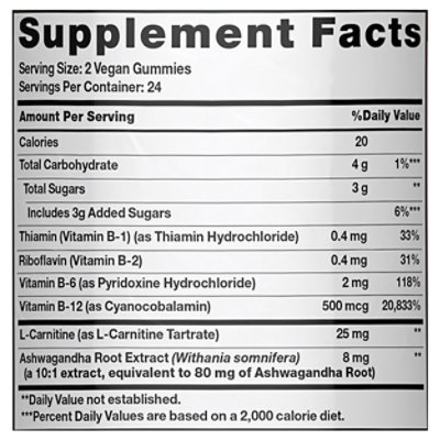 Nature's Truth B 12 Energy + Ashwaganda Gummies - 48 Count - Image 4