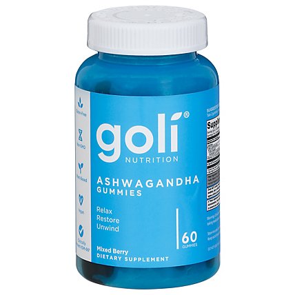 Goli Dietary Supplement Ashwagandha Gummies - 60 Count - Image 3