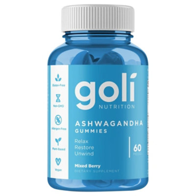 Goli Dietary Supplement Ashwagandha Gummies - 60 Count - Image 1