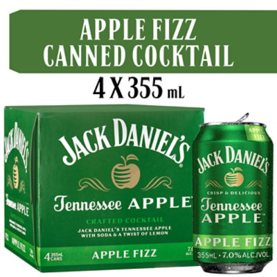 Jack Daniel's Rtd Apple Fizz In Cans - 4-12 FZ - Image 1