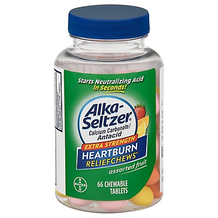 Alka Seltzer Heartburn Relief Chews Extra Strength Assorted Fruit - 66 CT - Image 3
