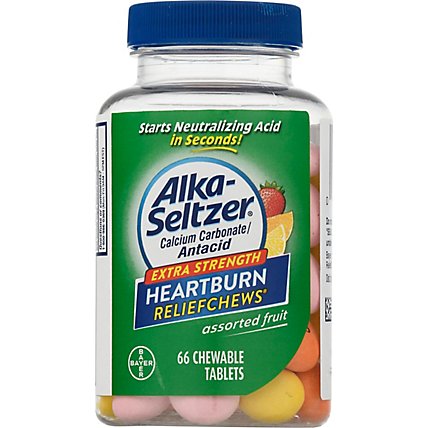 Alka Seltzer Heartburn Relief Chews Extra Strength Assorted Fruit - 66 CT - Image 2
