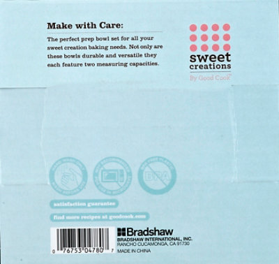 GoodCook Sweet Creations 5pc Prep Bowl Set - Each - Image 3