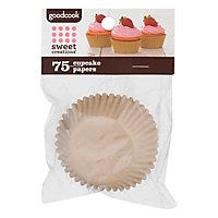GoodCook Sweet Creations Cupcake Paper  Reg 75ct Natrl - EA - Image 1