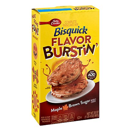 Bisquick Flavor Burstin Maple Brown Sugar Complete Pancake - 20 Oz - Image 1