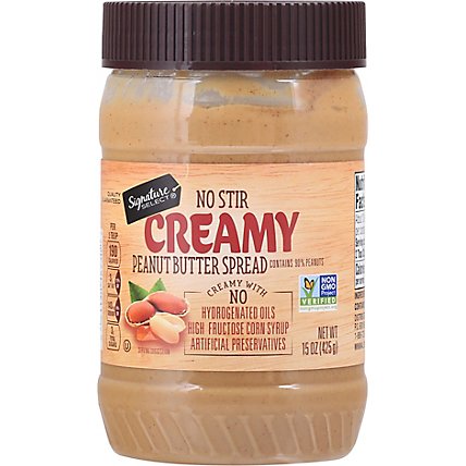 Signature Select Peanut Butter No Stir Creamy - 15 OZ - Image 2