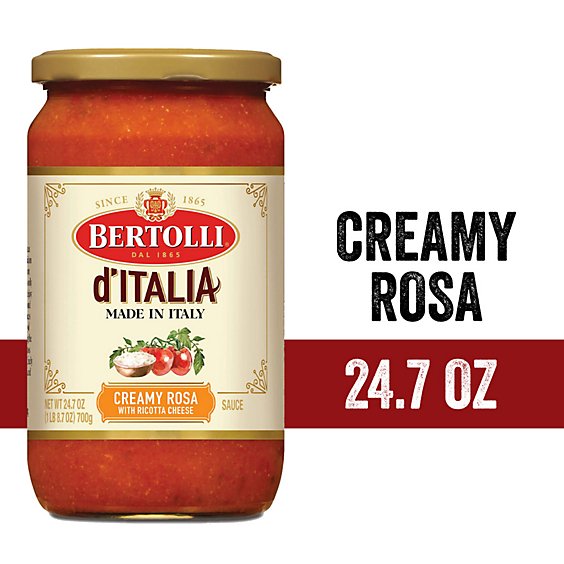 Bertolli Creamy Rosa Sauce Authentic Tuscan Style Pasta Sauce - 24.7 Oz