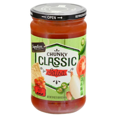 Signature SELECT Hot Chunky Classic Salsa - 24 Oz - Image 4