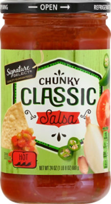 Signature SELECT Hot Chunky Classic Salsa - 24 Oz - Image 2