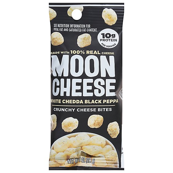 Moon Cheese White Cheeda/black Peppa - 1 OZ