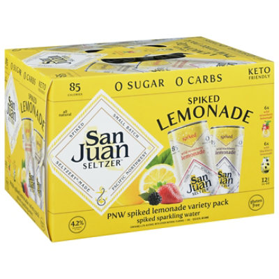 San Juan Seltzer Lemonade Variety Pack In Cans - 12-12 Fl. Oz.