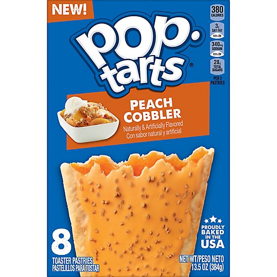 Kelloggs Peach Cobbler Pop Tarts - 13.5 OZ