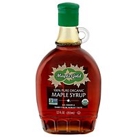 Organic Dark Color Robust Taste Maple Syrup - 12 OZ - Image 1