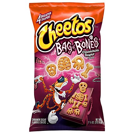 Cheetos Bag Of Bones Cheese Flavored Snacks Cinnamon Sugar - 7.5 OZ - Image 1