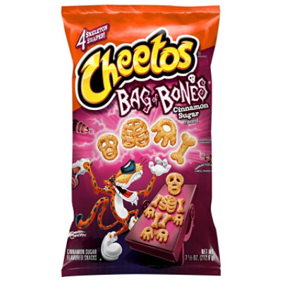 Cheetos Bag Of Bones Cheese Flavored Snacks Cinnamon Sugar - 7.5 OZ