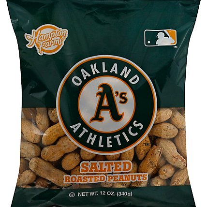 Oakland As Salted In Shell Peanuts - 12 OZ - Image 2