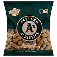 Oakland As Salted In Shell Peanuts - 12 OZ - Image 1
