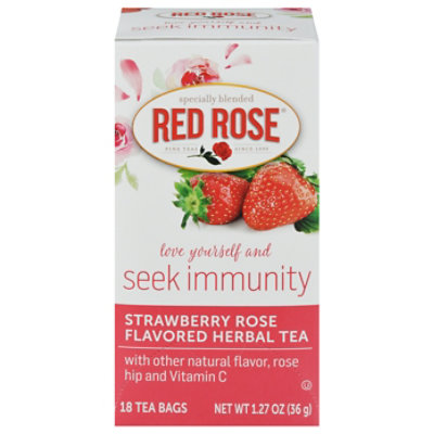 Red Rose Herbal Tea Strawberry Rose - 18 CT - Image 3