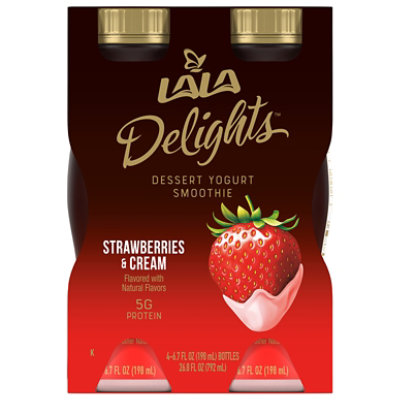 Lala Postres Autenticos Dessert Yogurt Smoothie-fresas Con Crema