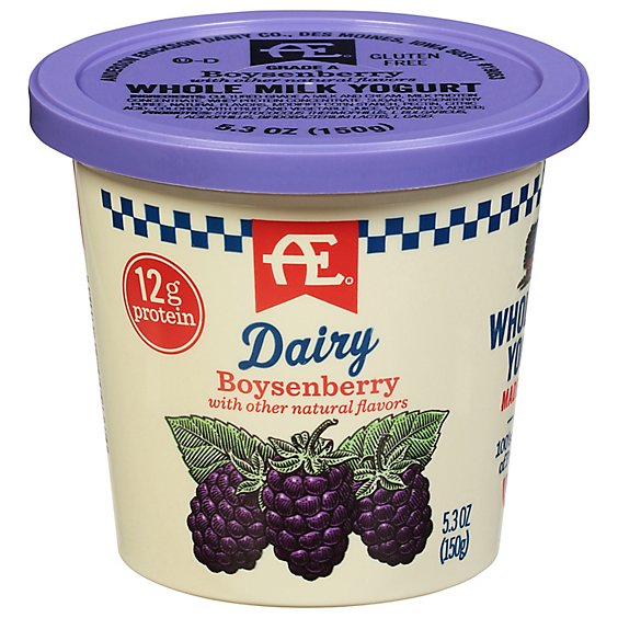 Anderson Erickson Dairy Yogurt Whole Boysenberry - 5.3 Oz