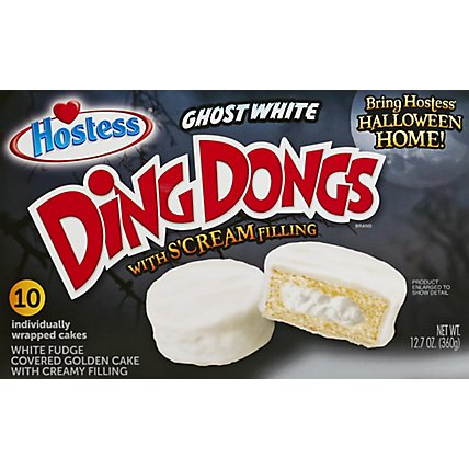 Hostess Ghost White Fudge Ding Dongs 10 count - 12.7 Oz - Image 2