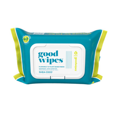 Goodwipes Shea Coco Flushable Wipes - 60 CT - Image 1