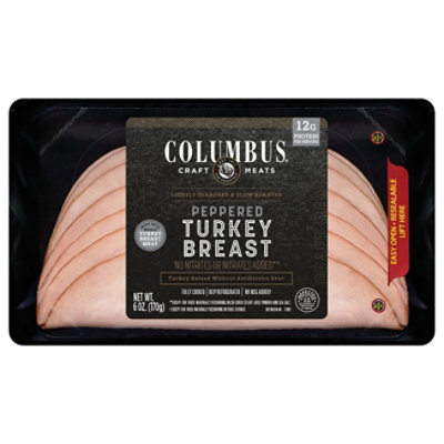 Columbus Abf Pepper Turkey - 6 OZ - Image 2