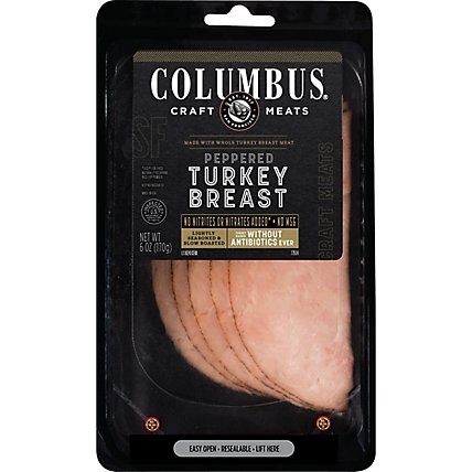 Columbus Abf Pepper Turkey - 6 OZ - Image 1