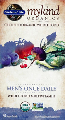 Gol Mykind Organics Mens Once Daily Tablets - 30CT - Image 2