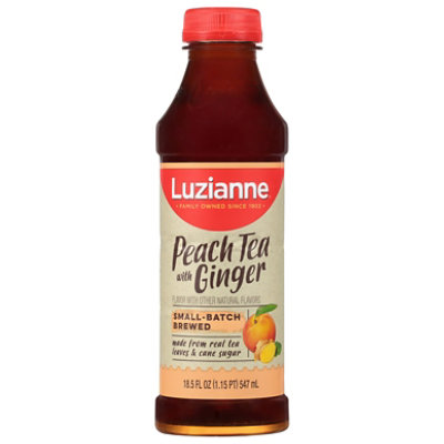 Luzianne Peach With Ginger Tea Ready To Drink Bottle - 18.5 OZ - Image 3