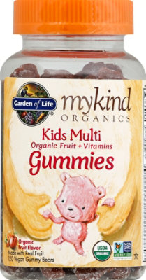Gol Mykind Organics Kids Multi Fruit Gummy - 120CT - Image 2