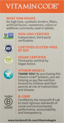 Gol Vitamin Code Raw Vitamin C Capsules - 120CT - Image 5