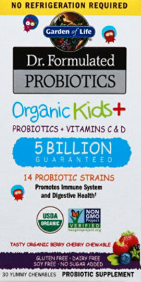 Gol Dr. Formulated Probiotics Organic Kids Berry Chewables - 30CT - Image 2