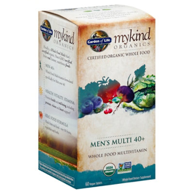 Gol Mykind Organics Mens 40 Multi Tablets - 60CT - Image 1