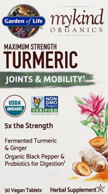 Garden Of Life Mykind Organics Turmeric Max Strength Tablets - 30 Count - Image 2