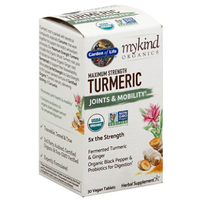 Garden Of Life Mykind Organics Turmeric Max Strength Tablets - 30 Count - Image 1