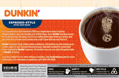 Dunkin Coffee Espresso Style Kcup - 10 CT - Image 5