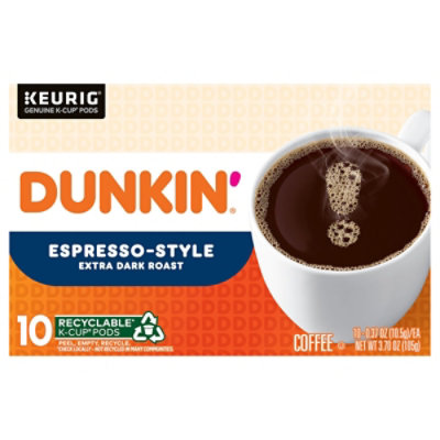 Dunkin Coffee Espresso Style Kcup - 10 CT - Image 2
