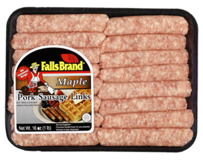 Falls Brand Breakfast Sausage Links Maple - 16 OZ - Image 1