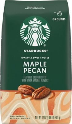 Starbucks 100% Arabica Naturally Flavored Maple Pecan Ground Coffee Bag - 17 Oz - Image 2