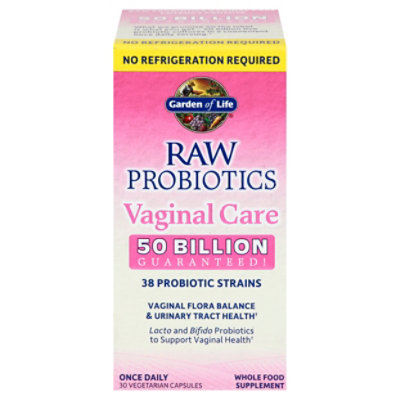 Garden of Life Raw Probiotics Vaginal Care Vegetarian Capsules - 30 Count - Image 3