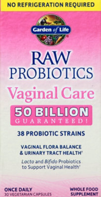 Garden of Life Raw Probiotics Vaginal Care Vegetarian Capsules - 30 Count - Image 2