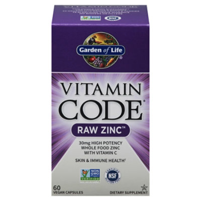Gol Vitamin Code Raw Zinc Capsules - 60CT - Image 3