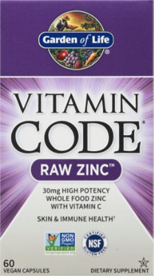 Gol Vitamin Code Raw Zinc Capsules - 60CT - Image 2