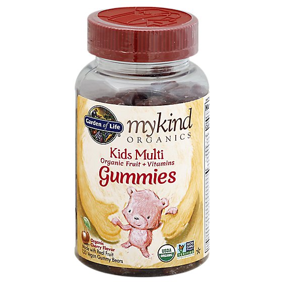 Gol Mykind Organics Kids Multi Cherry Gummy - 120CT