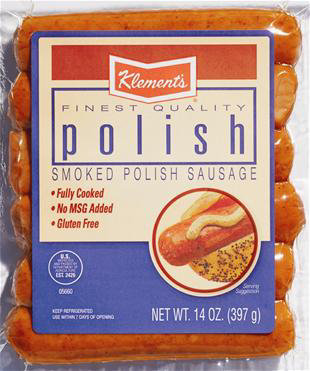 Klements Uncured Polish Sausage - 14 OZ - Image 1