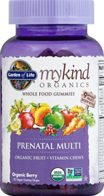 Gol Mykind Organics Prenatal Multi Berry Gummy - 120CT - Image 2